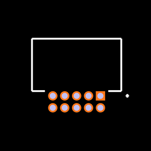 TFML-129-01-STL-D-RA Footprint