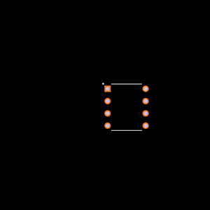 25AA080A-I/P Footprint