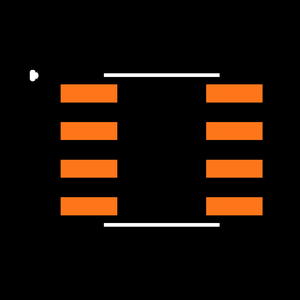 93LC66BXT/SN Footprint