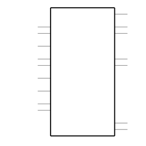 CD74HCT4052EE4 Symbol