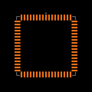 DS80C390-QNR+ Footprint