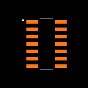 LMV324Q3MA/NOPB Footprint