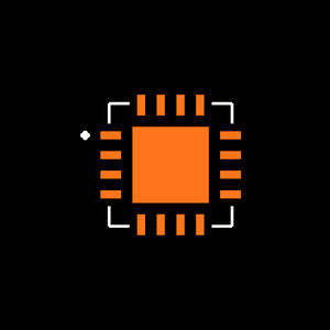 MAX16803ATE/V+T Footprint