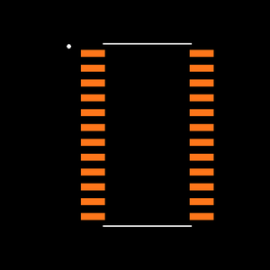 MAX191BCWG+T Footprint