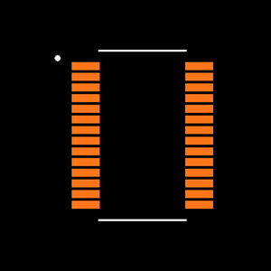 MAX223EAI+T Footprint