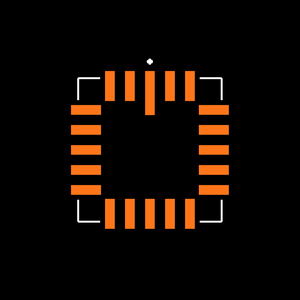 MAX232MLP/883B Footprint
