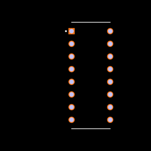 MAX243MJE/883B Footprint