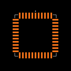 MAX248CQH+D Footprint