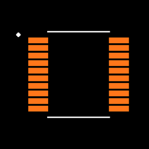 MAX4507EAP+T Footprint