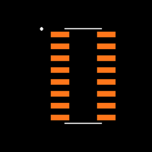 MAX4556ESE+ Footprint