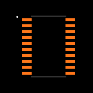 MAX5081ATE-T Footprint