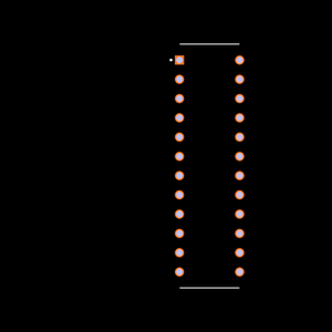 MAX527DCNG+ Footprint