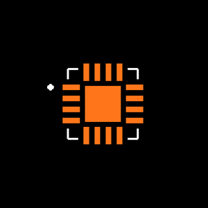 MAX5411ETE+T Footprint