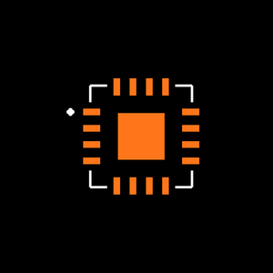 MAX5986BETE+ Footprint