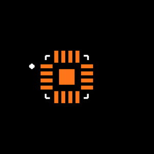 MAX7322ATE+T Footprint