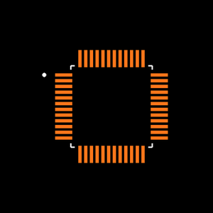 MAX9258AGCM/V+ Footprint