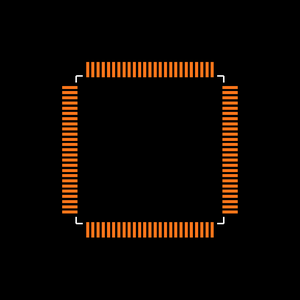 MSP430F4491IPZ Footprint