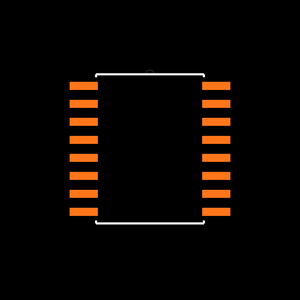 PGA204BU1KE4 Footprint