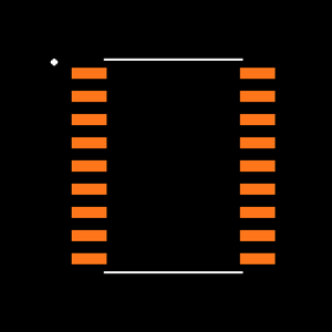 PIC16LC711-04I/SO Footprint