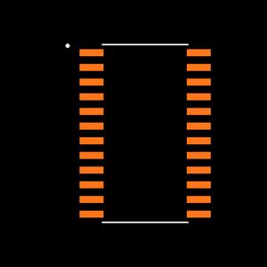 SN74ABT843DBR Footprint