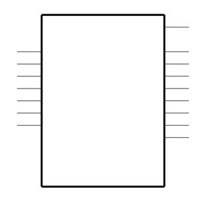 SN74ALS138ADRE4 Symbol