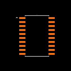 SN74ALS640BN Footprint