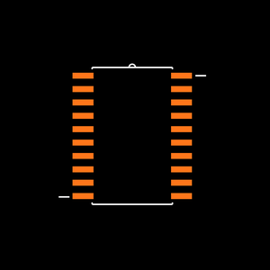 SN74ALS645ADWR Footprint