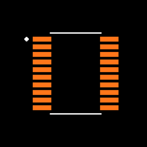 SN74CBT3245APWE4 Footprint