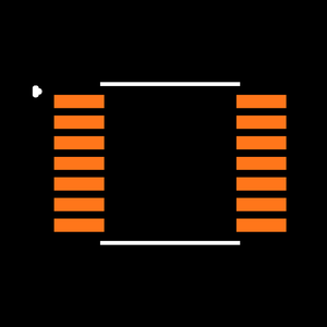 SN74HC11PWRG4 Footprint