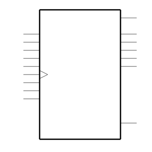 SN74HC161DRE4 Symbol