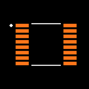 SN74HC166PWRG4 Footprint