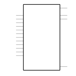 SN74HC251DRE4 Symbol
