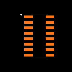 SN74HC251DRE4 Footprint