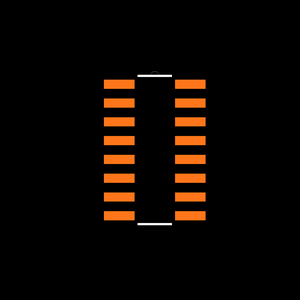 SN74LS194ADG4 Footprint