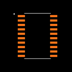 SN74LVT573PWR Footprint