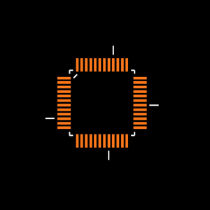 TL16C550DPFBR Footprint