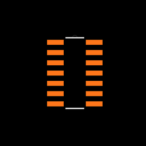 TLV2264AIPW Footprint