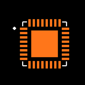 TDC-GP22 T&R Footprint
