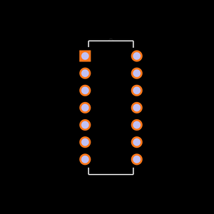 SN74AHCT00DRE4 Footprint