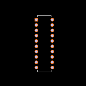SN74LS593DWR Footprint
