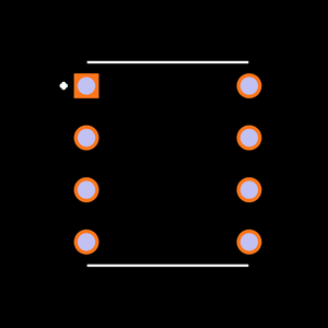 MAX709MCPA+ Footprint