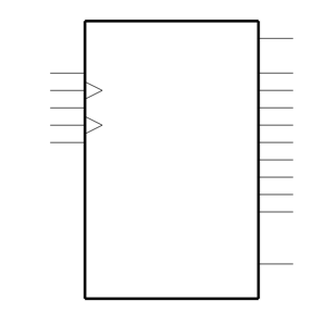 SN74HC595DWR Symbol