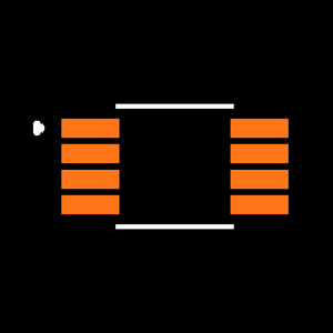 LMP8481MMX-T/NOPB Footprint